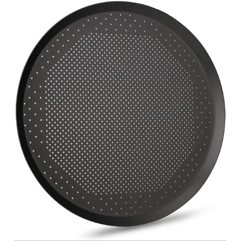 ZWISSLIV 8 Inch Pizza Pan , Pizza Baking Pan With Holes, Aluminum Steel